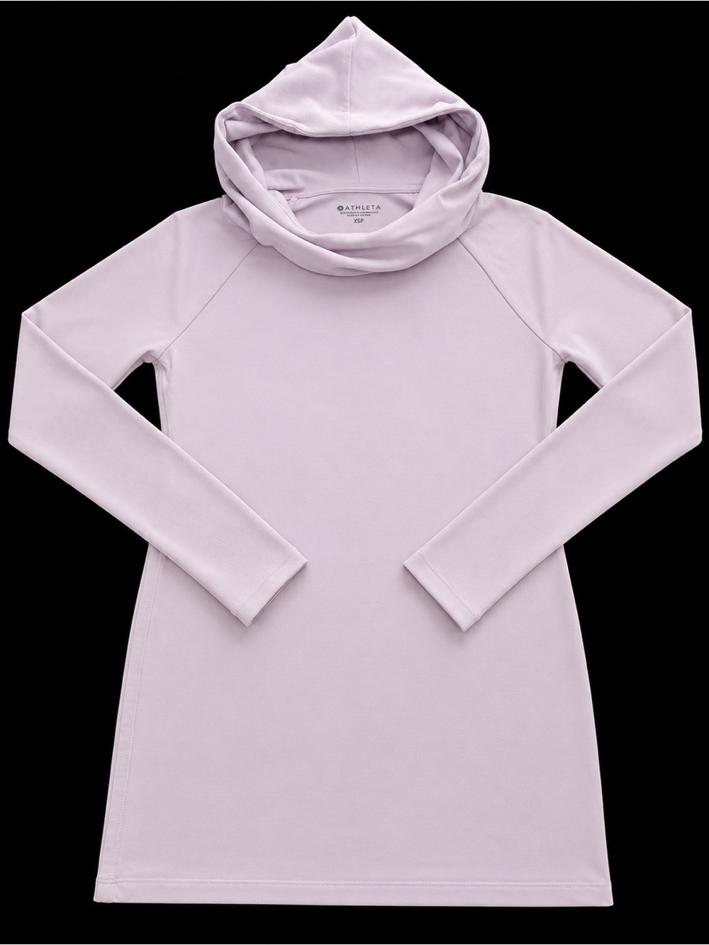 Athleta Pale Lavender Hooded Long-Sleeve Tunic
